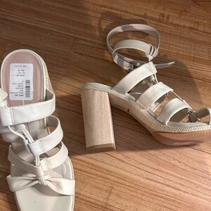 DV by Dolce Vita Cream Strappy Sandals